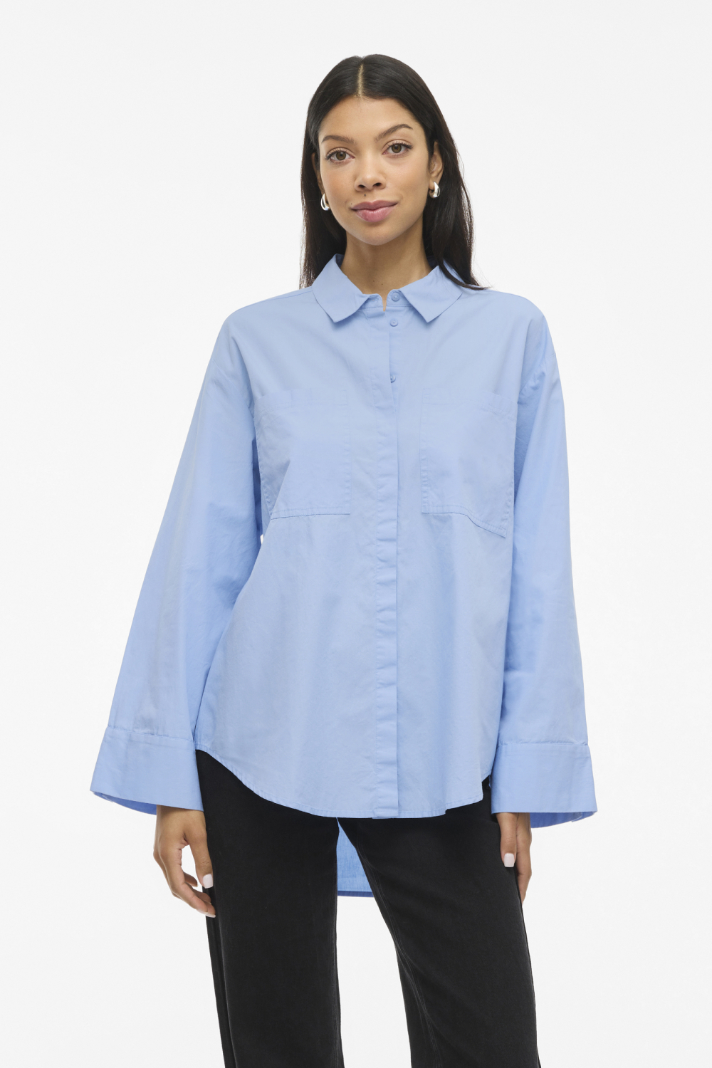 Lichtblauwe Spijkerblouse – Dames